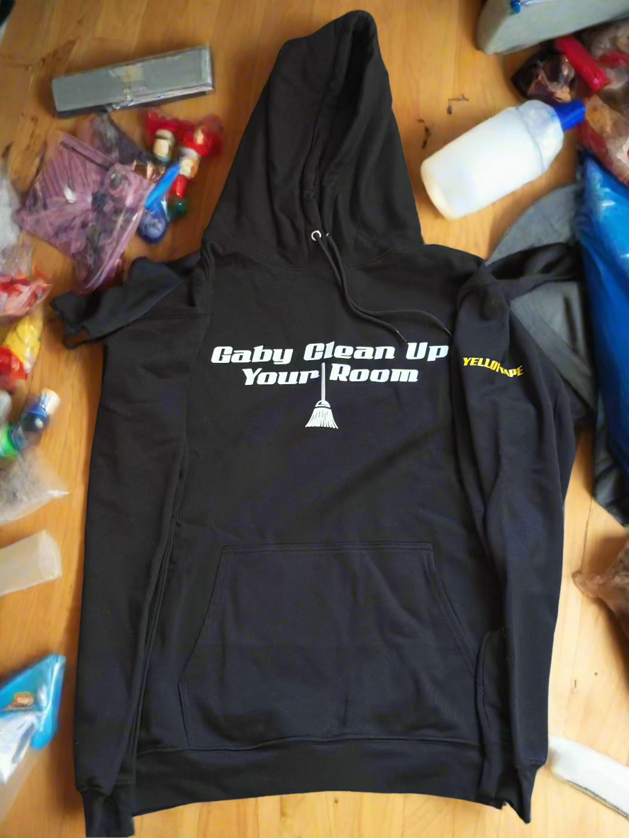 Yellow Tape Messy Room Hoodie