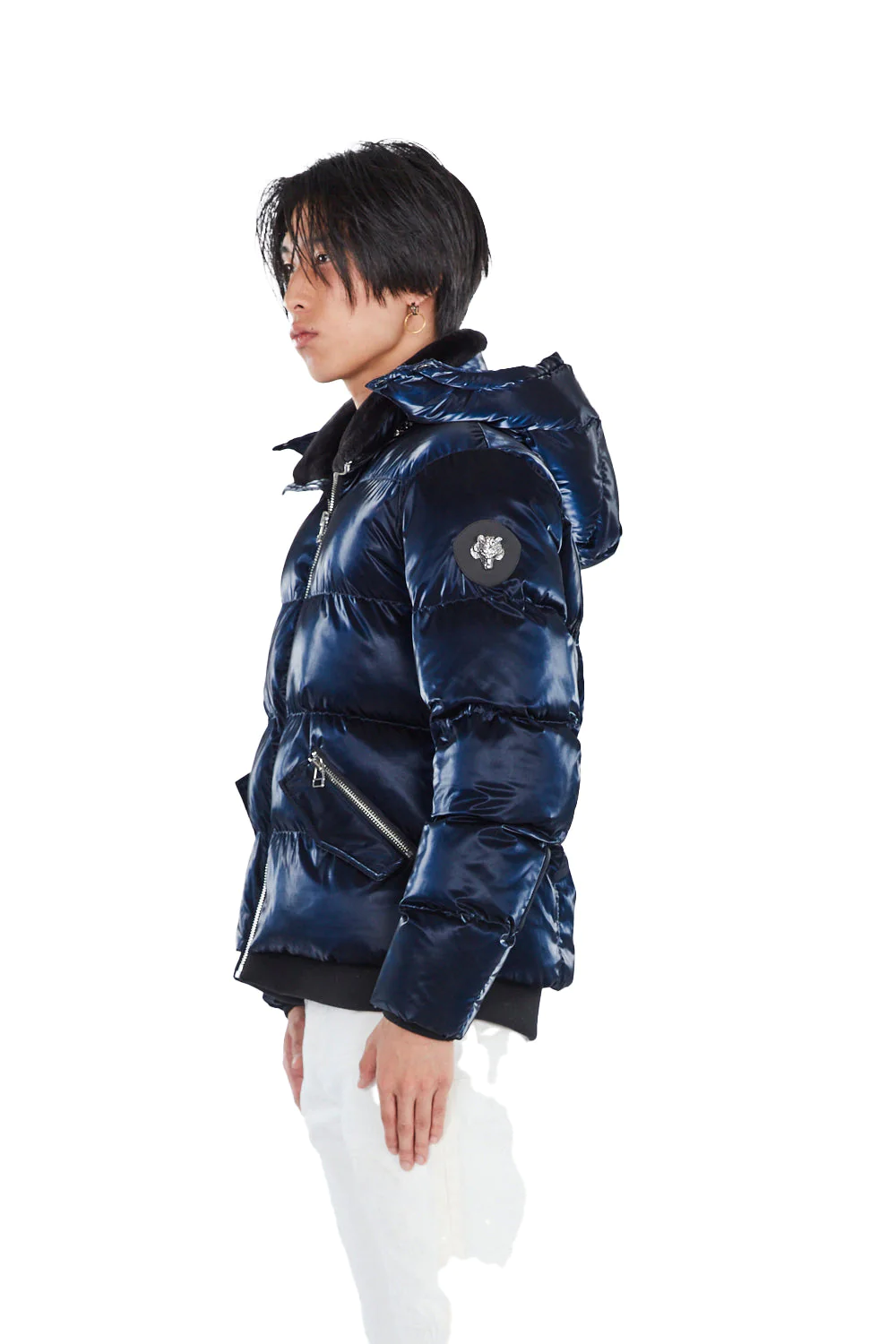 Final Boss Woodpecker Navy Bomber Jacket