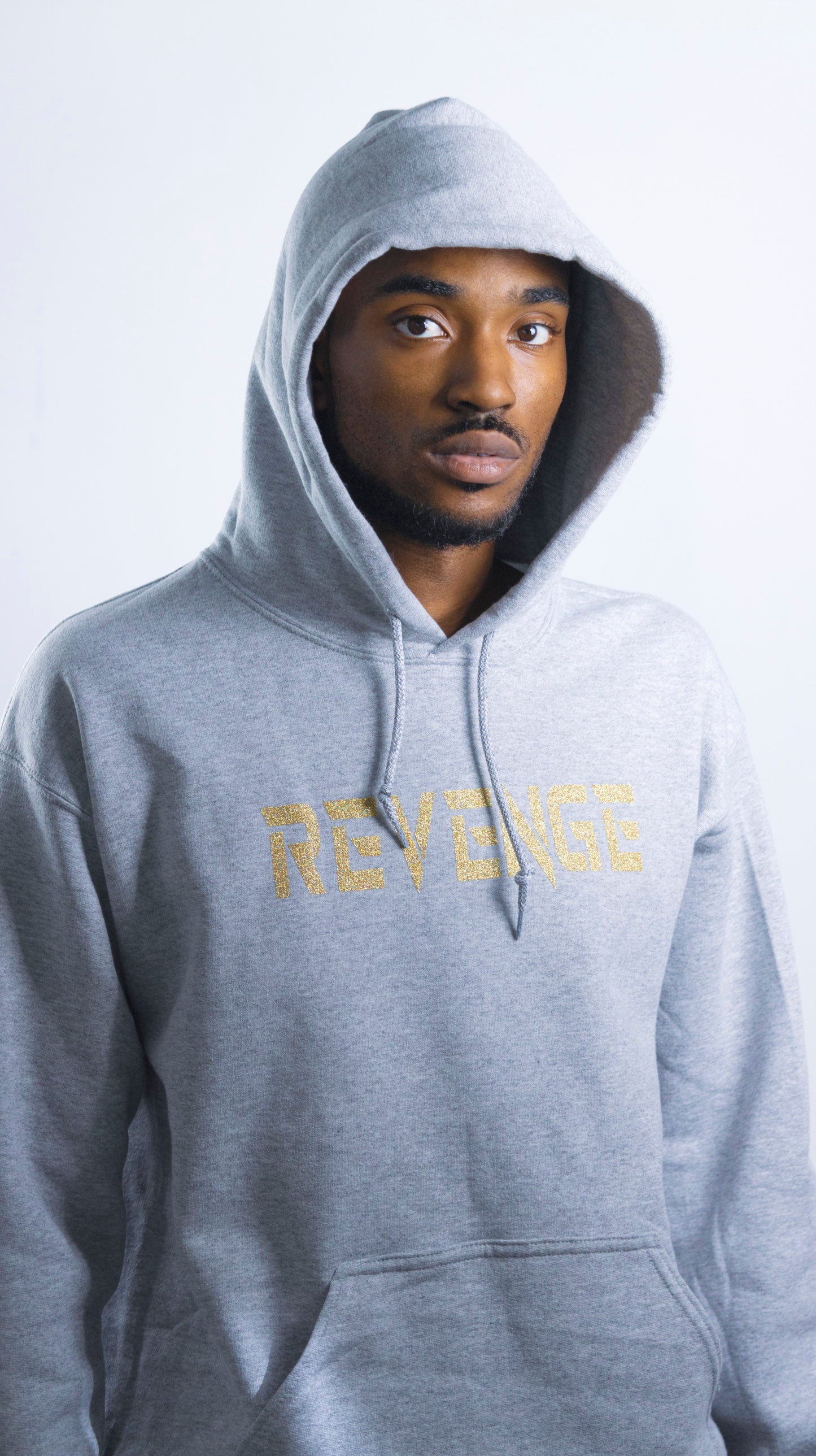 Yellow Tape Revenge Training Camp Hoodie Grey/Gold