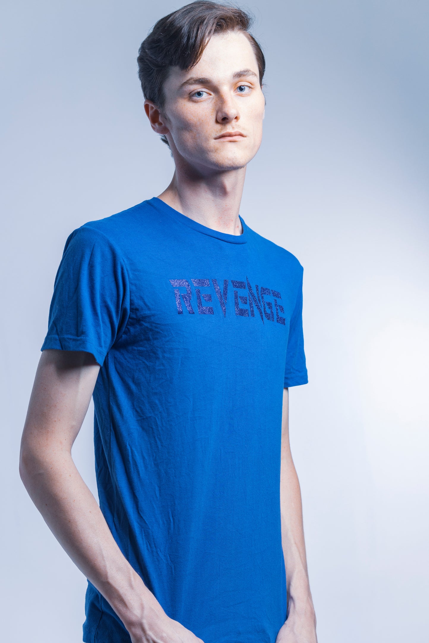 Yellow Tape Revenge Short Sleeve Blue