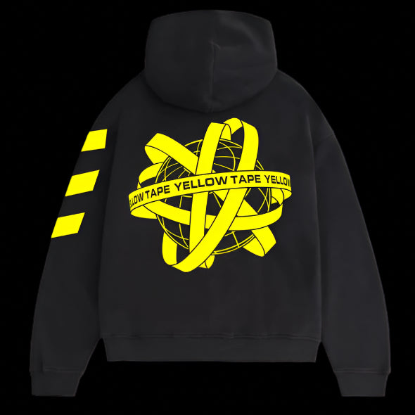 Yellow Tape Universe Hoodie BLK/YELLOW