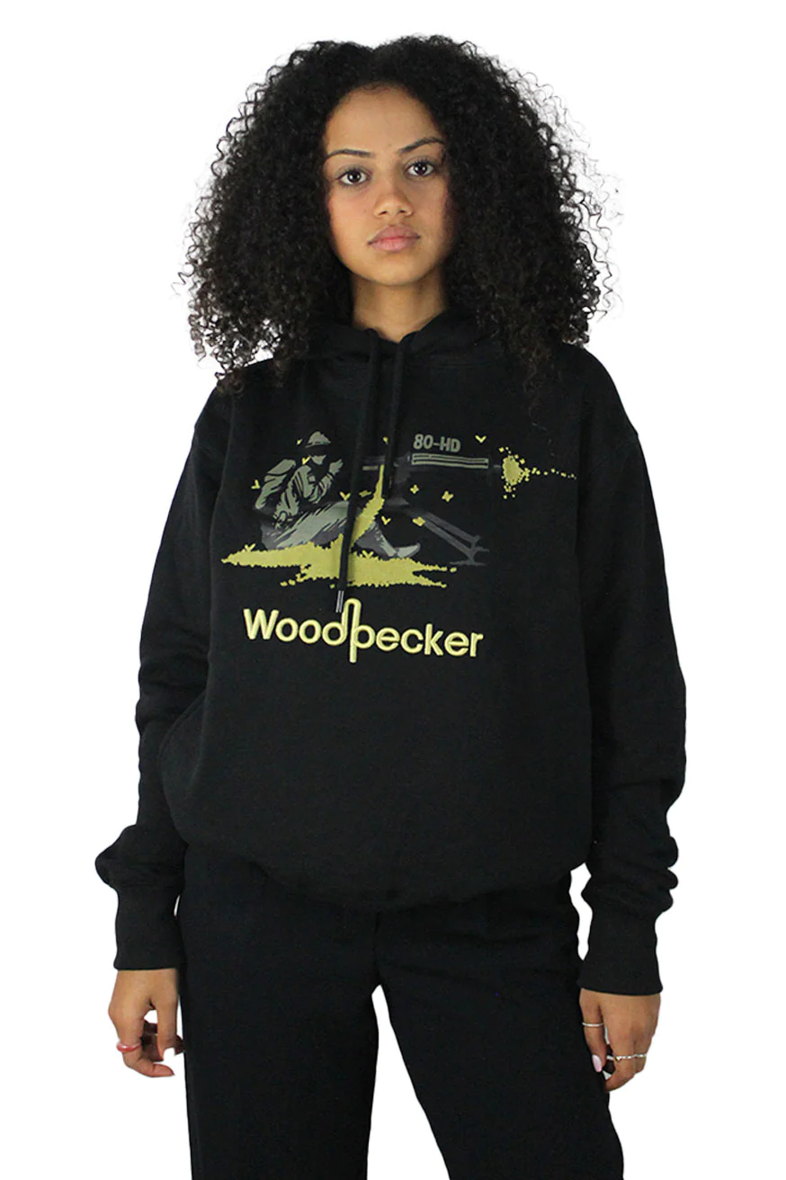 Woodpecker (Butterfly) Black Hoodie